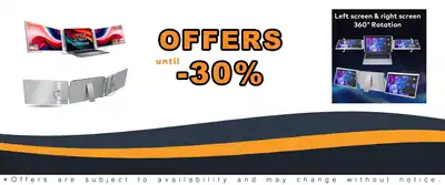 16inch Laptop Screen Extender Triple Display QHD