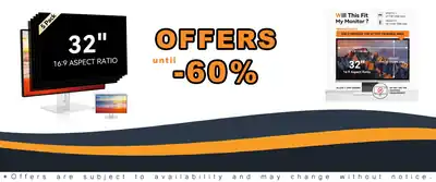 5-Pack 32 Inch Computer Privacy Screen Anti Glare Anti-UV