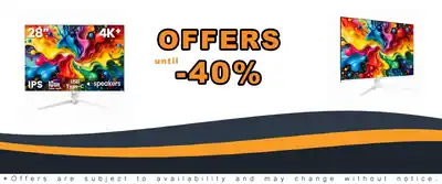 Crua 28 Inch White 4K UHD+ Monitor